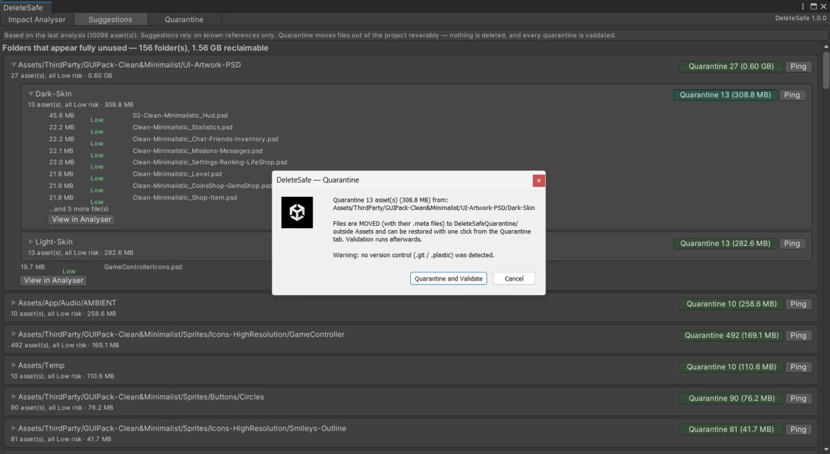 Delete Safe – Asset Clean up & Dependency Finder