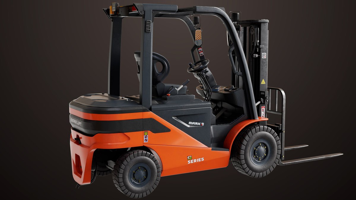Forklift Truck 02 and 03 URP HDRP Textures