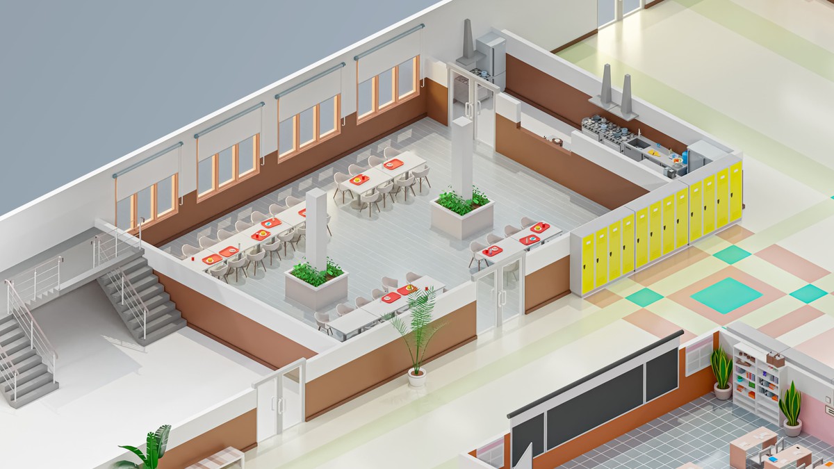 School - Low Poly 3D Models Pack