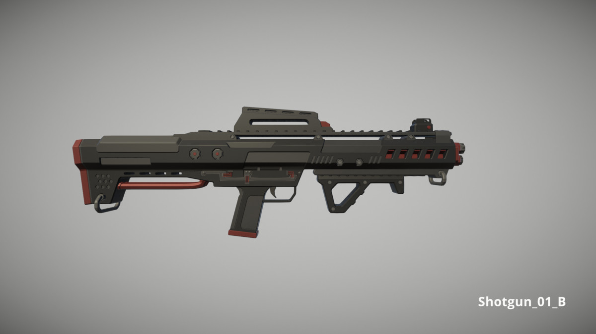 Cyberpunk Armory - Low Poly