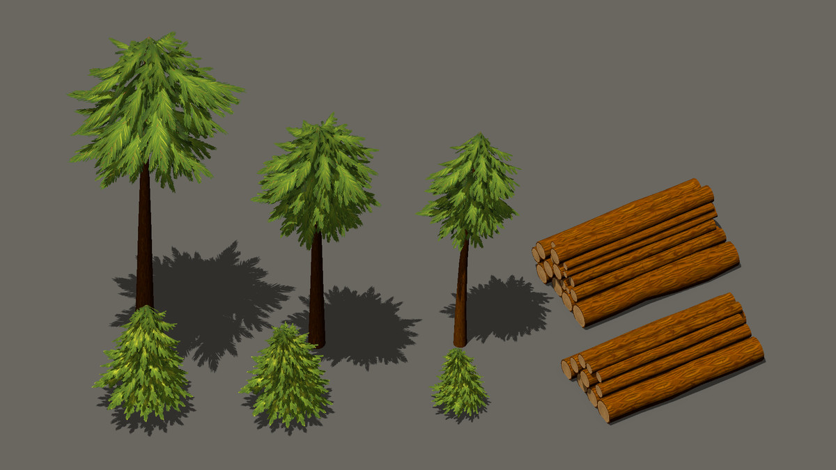 Stylised Reality: Stylized Coniferous Forest - Low Poly Nature Pack | URP