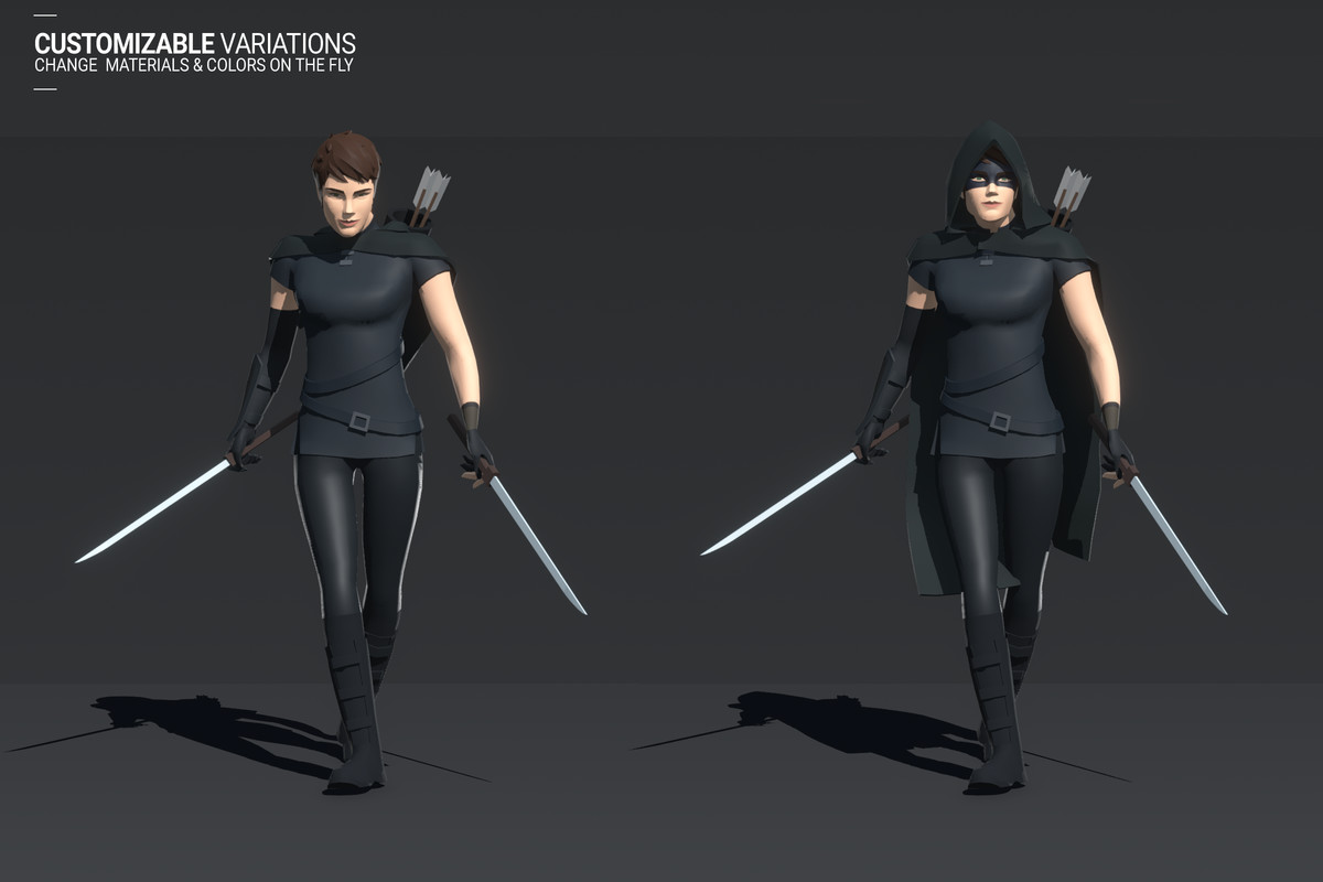 Polyquest Heroes: Warrior I Huntress