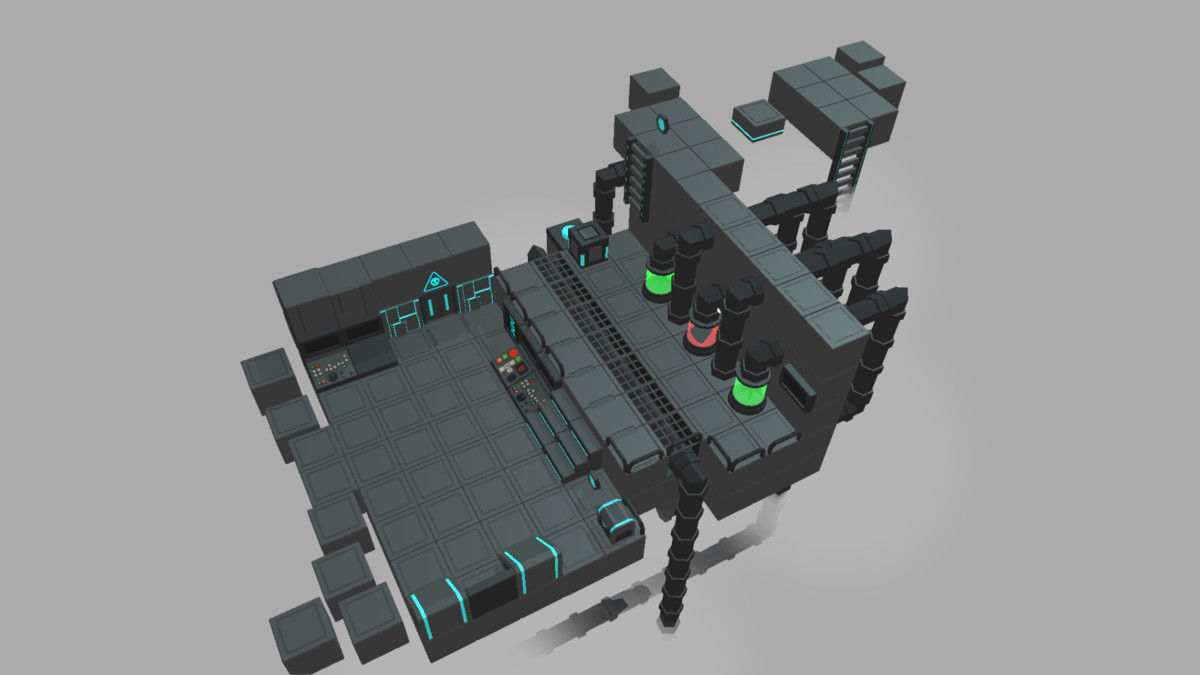 Sci-Fi Lab Kit – Modular Stylized Low Poly Environment Assets