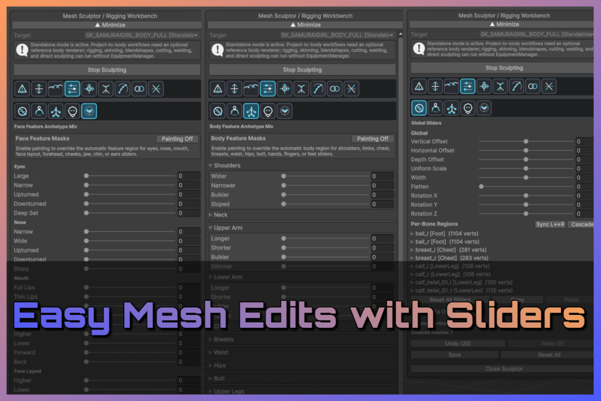 Crystal Character Creator Professional | Sculpt any Model & GC2 Integration