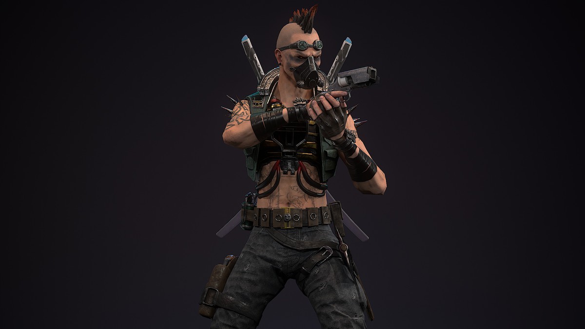 Sci-Fi Punk Warrior