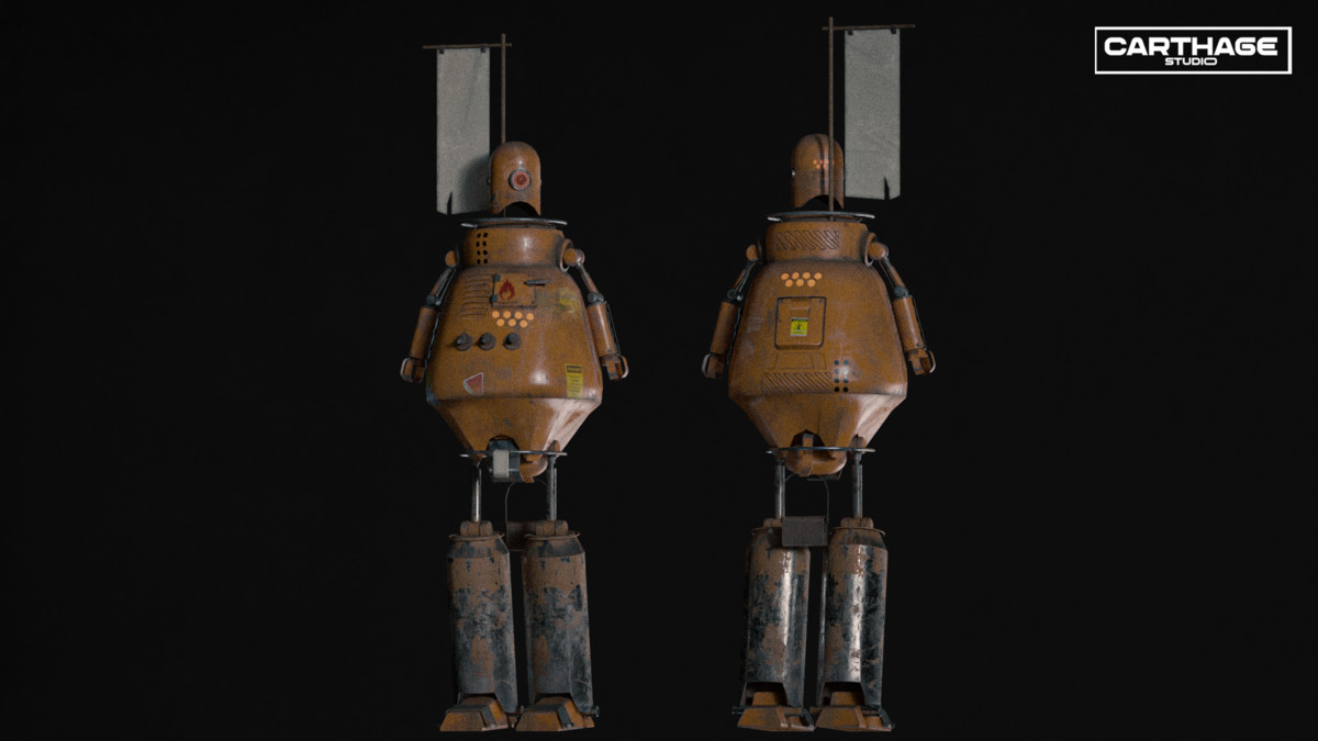 Vendor Robots NPC Bundle – 6 Rigged Game-Ready Characters