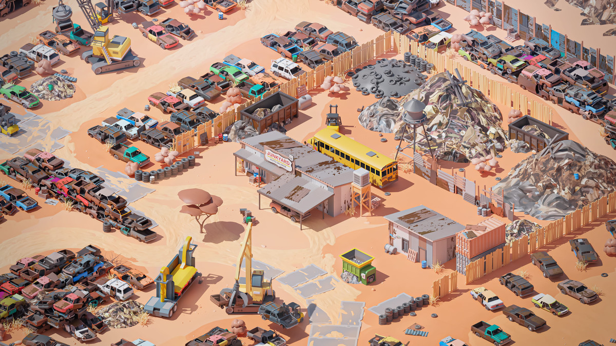 Junkyard - Low Poly 3D Models Pack