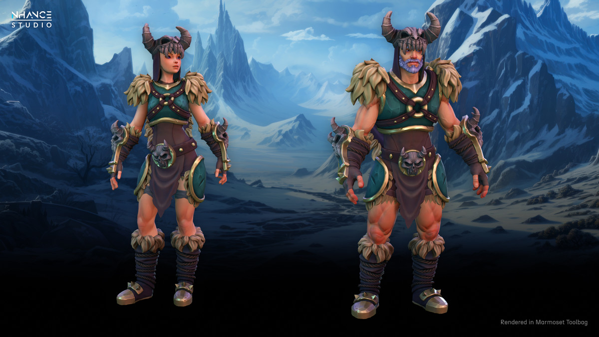 Stylized Nordic Warrior Outfit