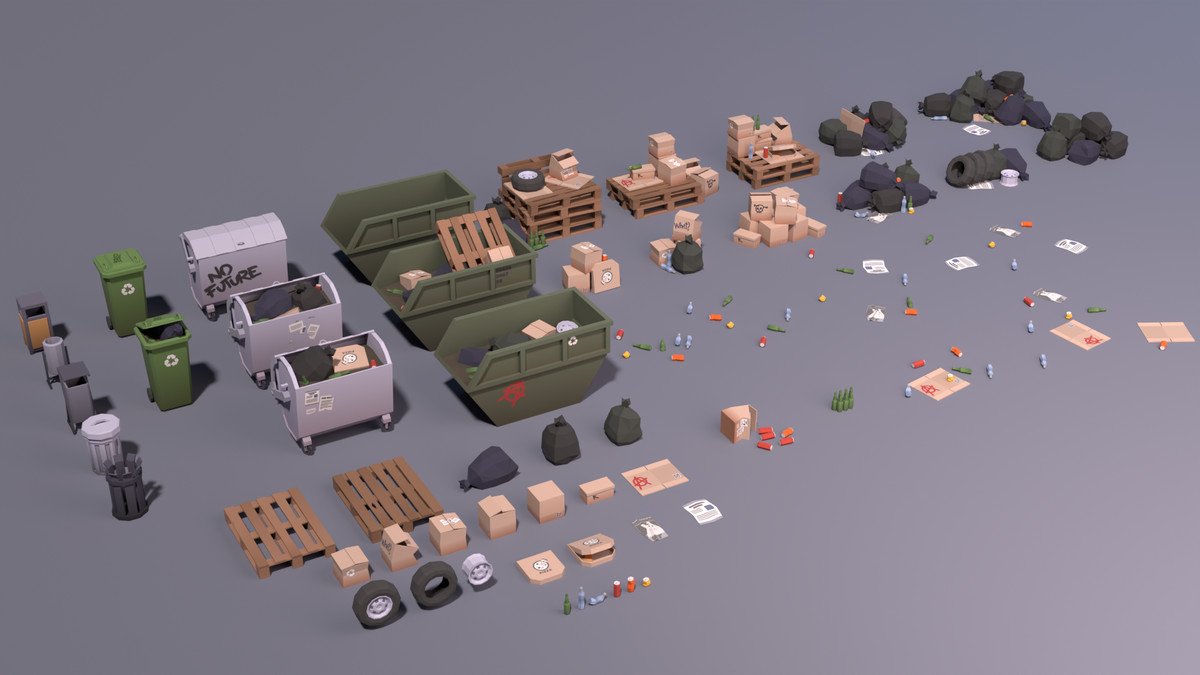 Modern City Props Pack (Stylized) – BoznaWhat