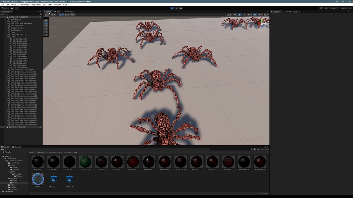 Biolines Gut Spider: A monster arachnid character for horror and fantasy games