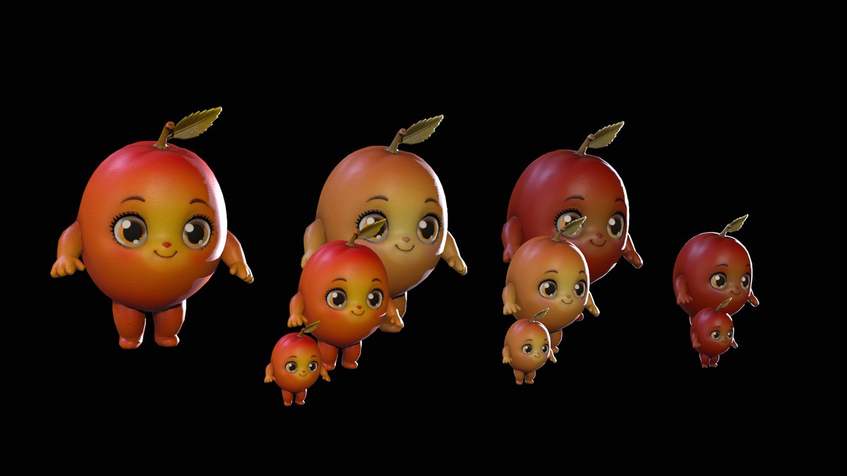 Chibi Fruit Peach