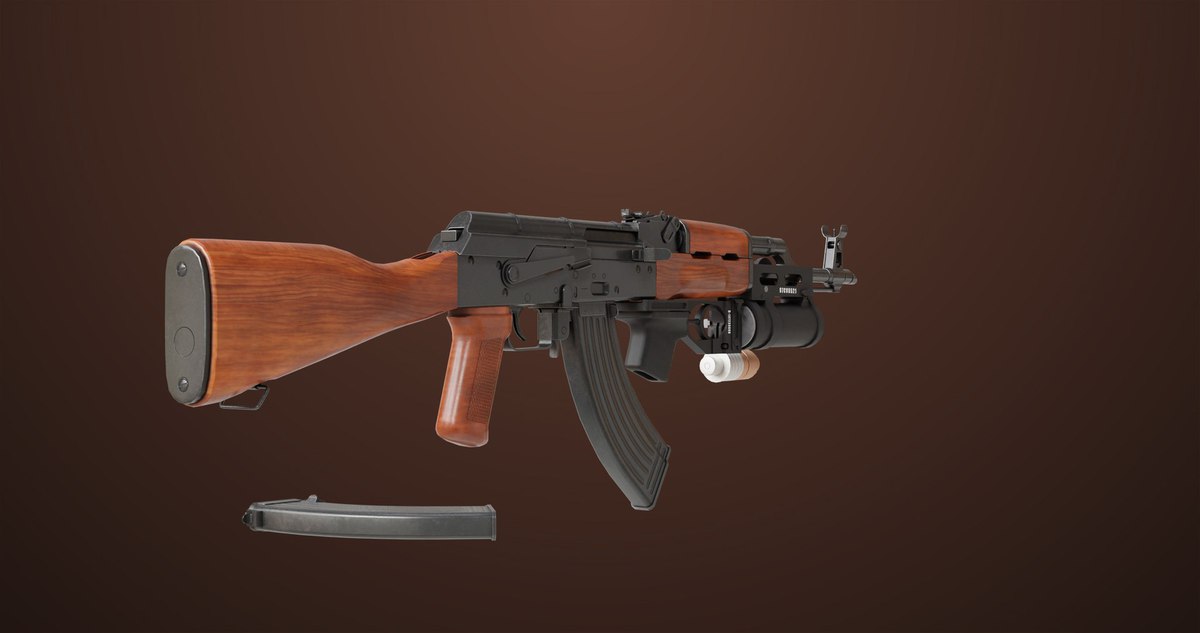 Light Machine Gun 10 Wood URP HDRP Textures