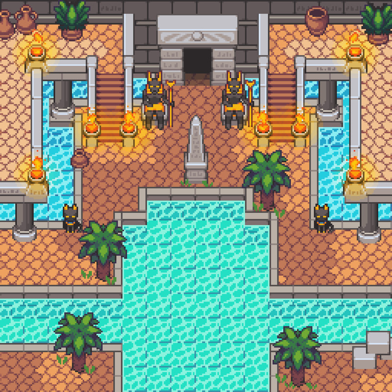 2D Cozy RPG - Dungeon crawler - Tilesets - Pixelart EXTENSION BUNDLE