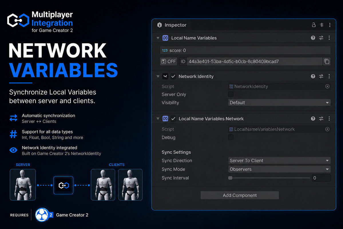 Multiplayer Integration for Game Creator 2