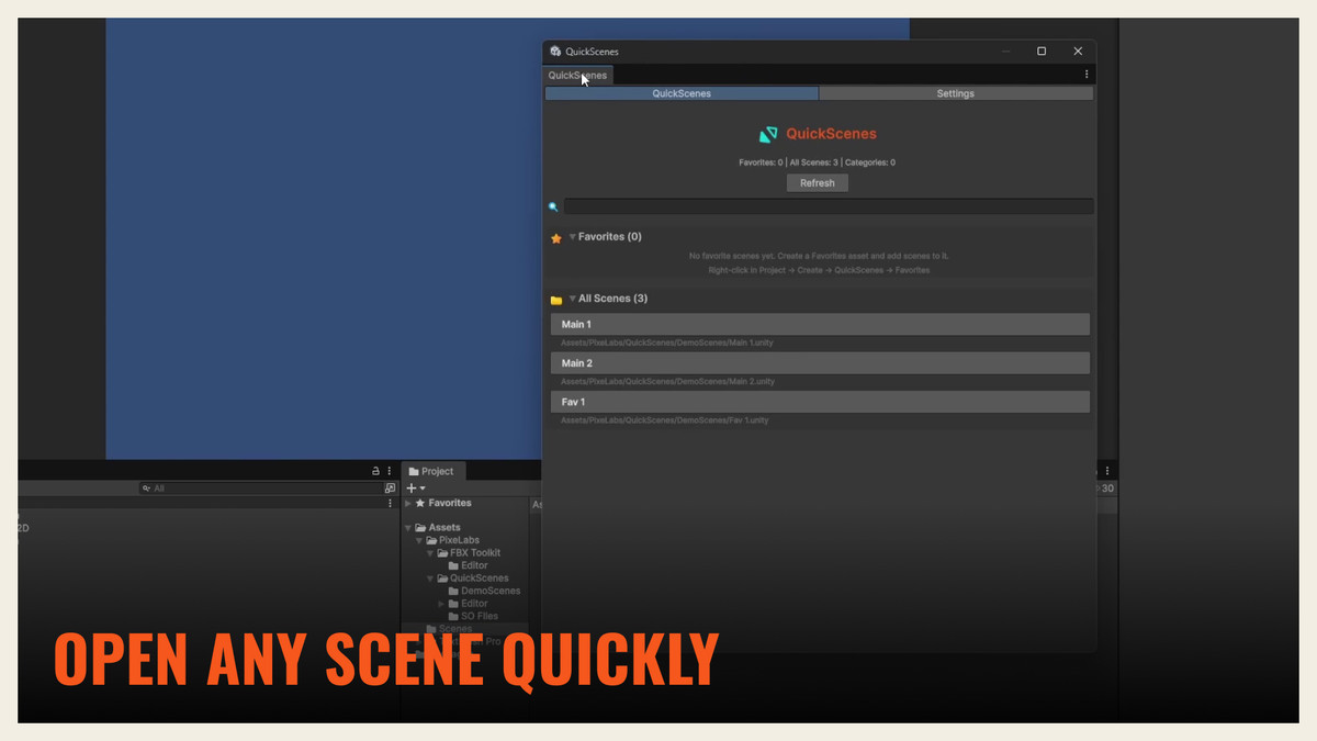 Quick Scenes | Productivity Tool | Scene Switcher & Organizer
