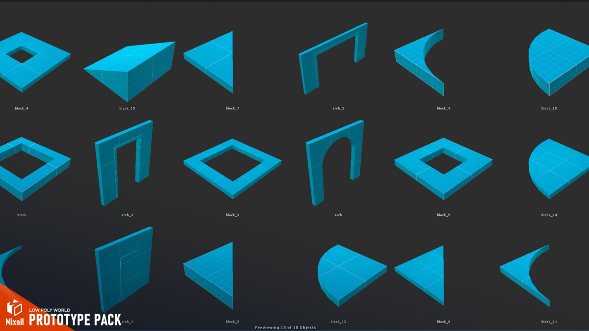 LOW POLY WORLD - PROTOTYPE PACK