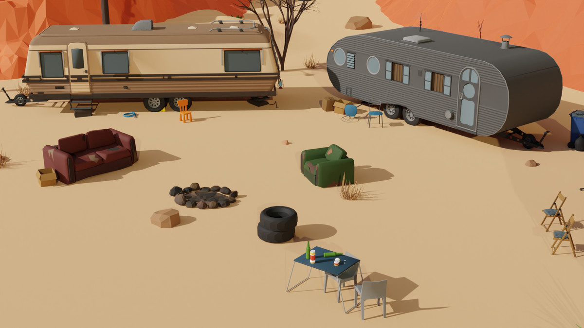 Desert Environment pack - Low Poly 3D
