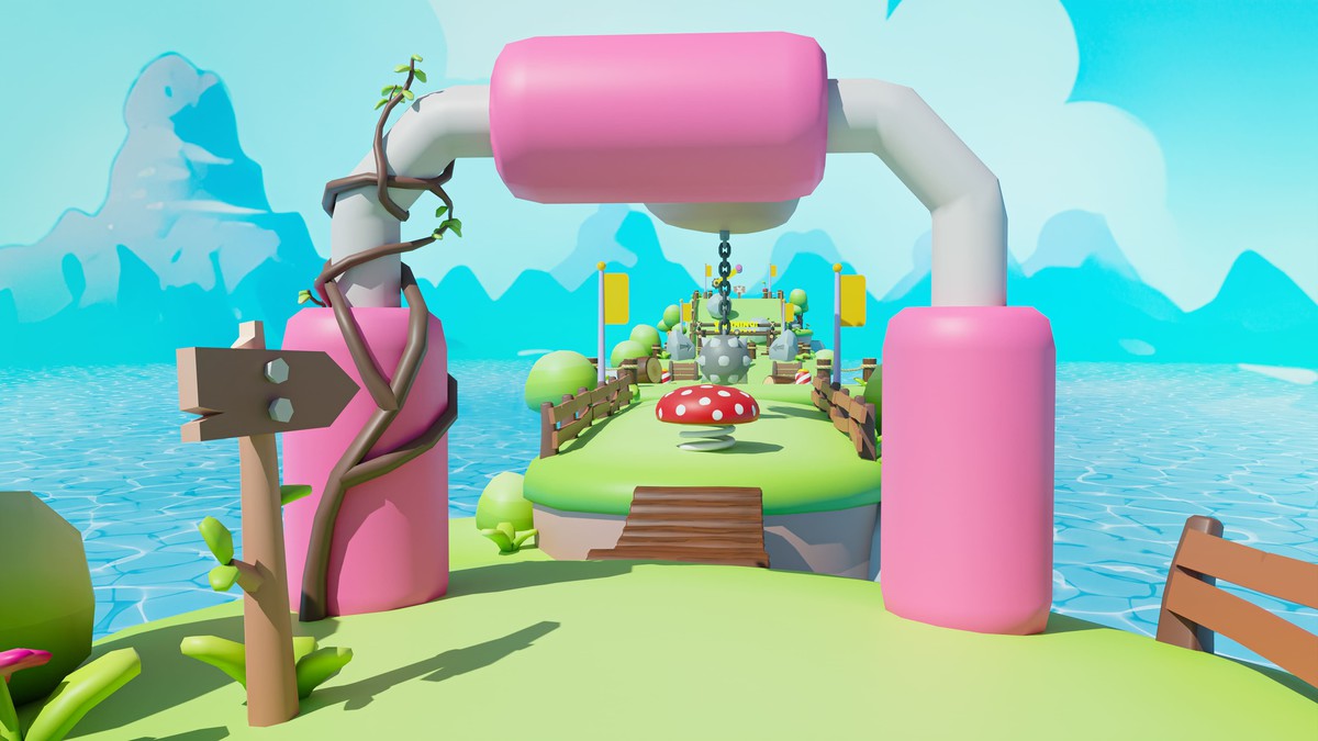 Platformer Deathrun - Low Poly 3D Models Pack