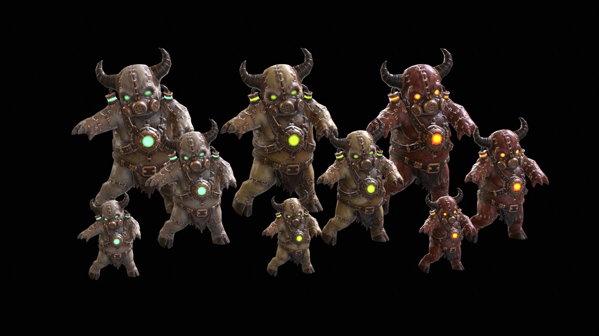 Chibi Necro Zombie Bull