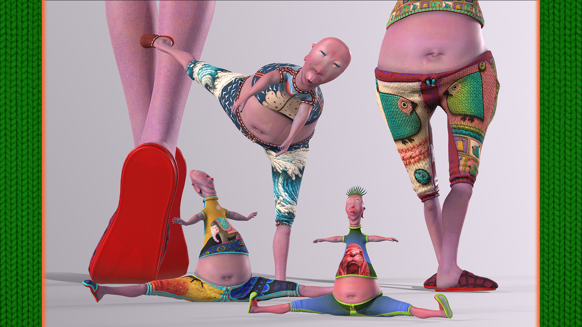 Funky Cartoon People Pack