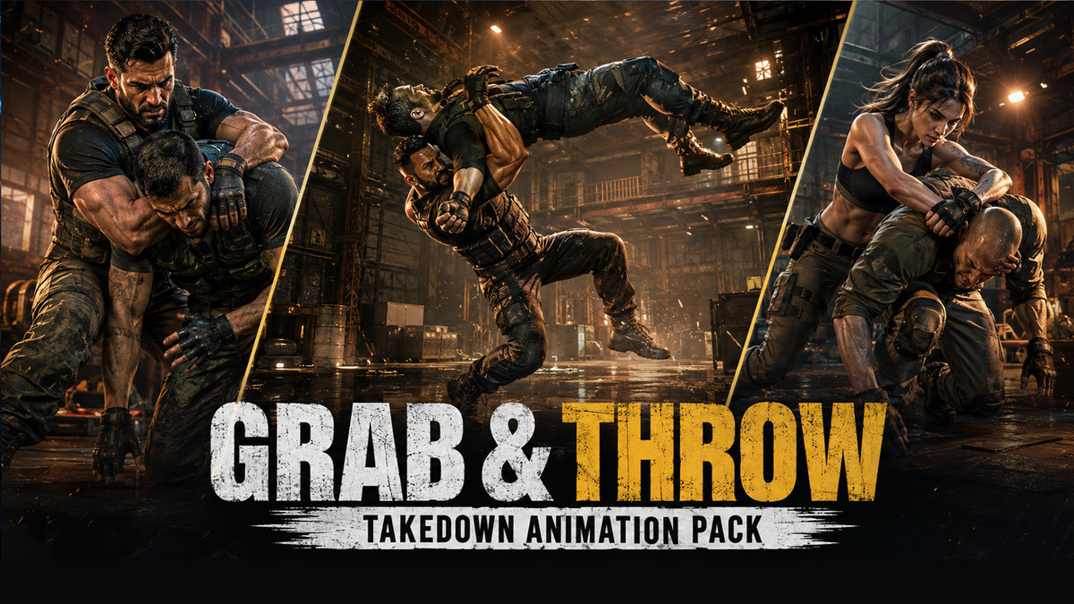 Grab & Throw Takedown Animation Pack