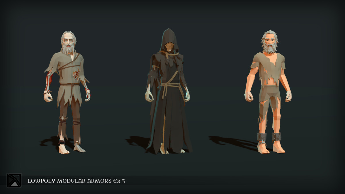 Low Poly Modular Armors Expansion Pack 03 - LOWPOLY MEDIEVAL FANTASY SERIES