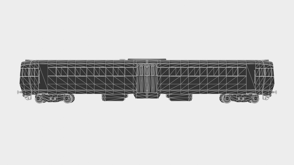 (URP) Simple Italian Train 3D model