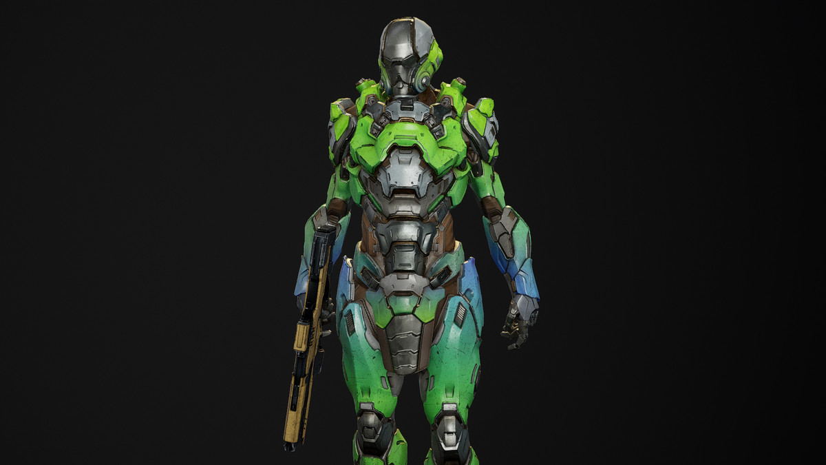 Sci-Fi Cyborg 16