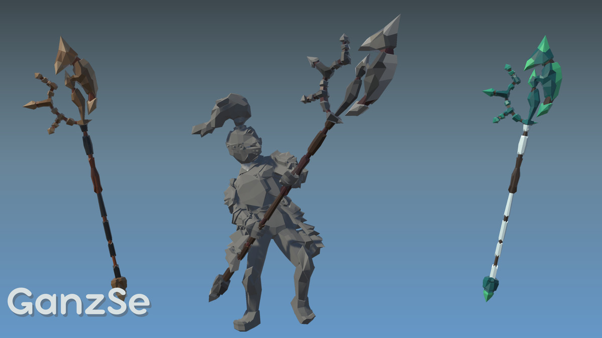 GanzSe Spears - Fantasy Low Poly Pack