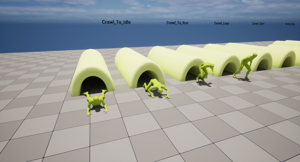 Parkour Tunnel Animation