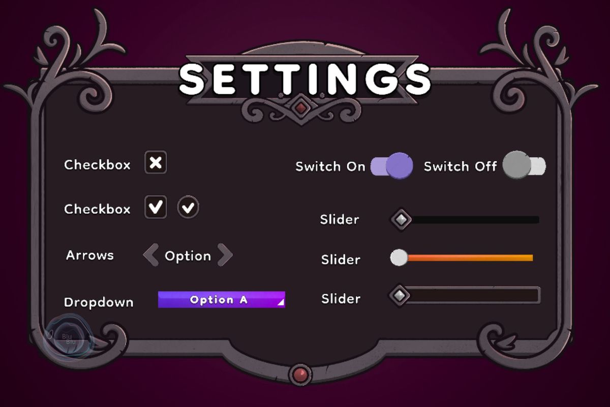 Dark Fantasy GUI + Icons Bundle + PSD GUI files + AI Icons files