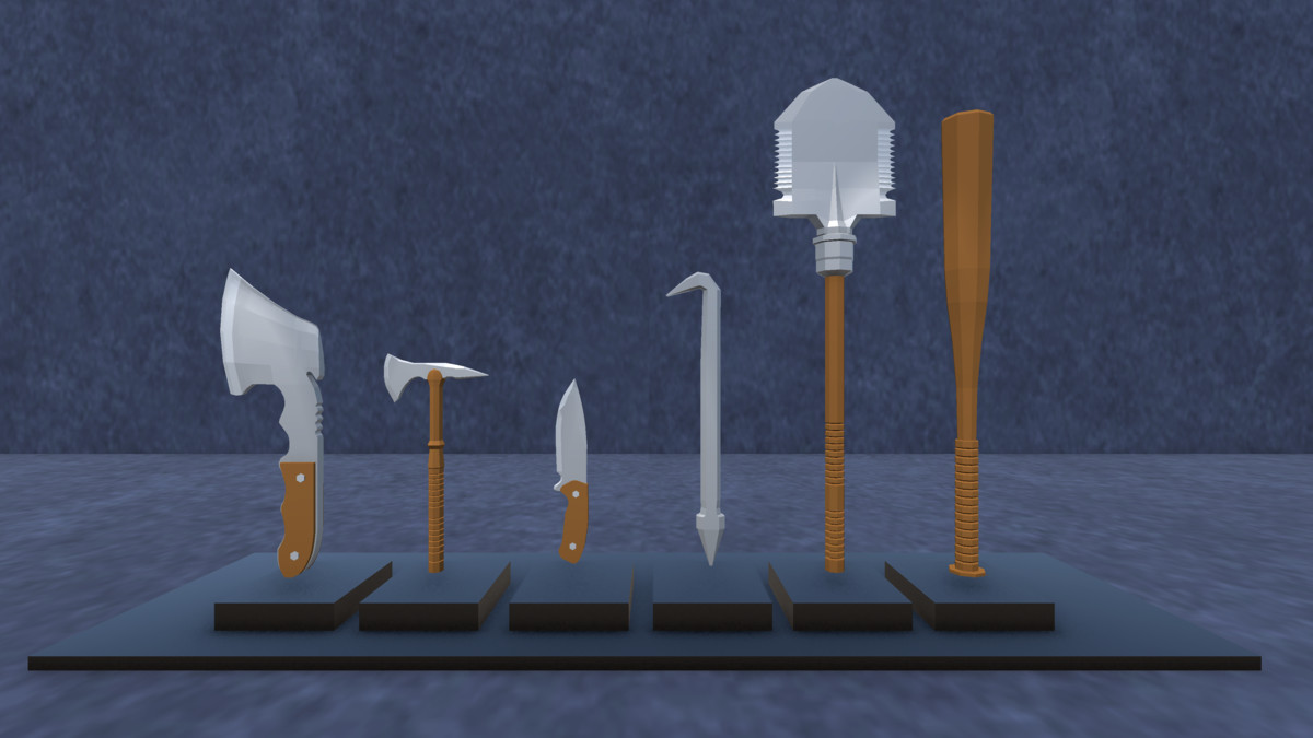Survival Tool Weapons (Low Poly)