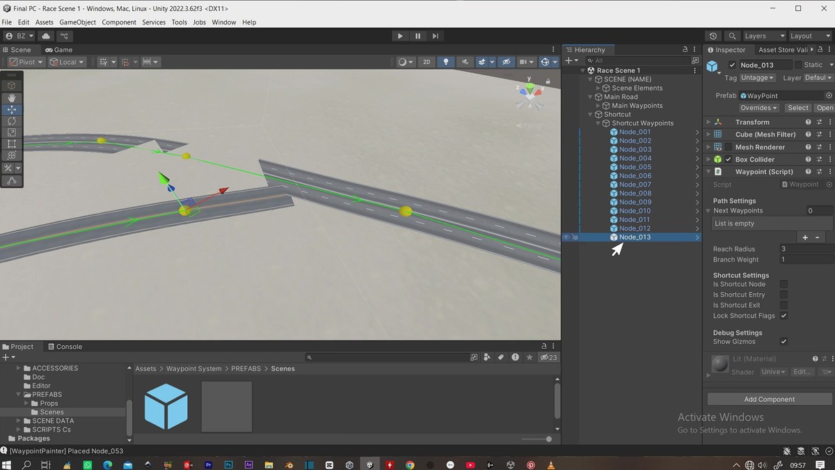 Gaming Simple WAYPOINT ROAD SYSTEM : Track builds made easy.