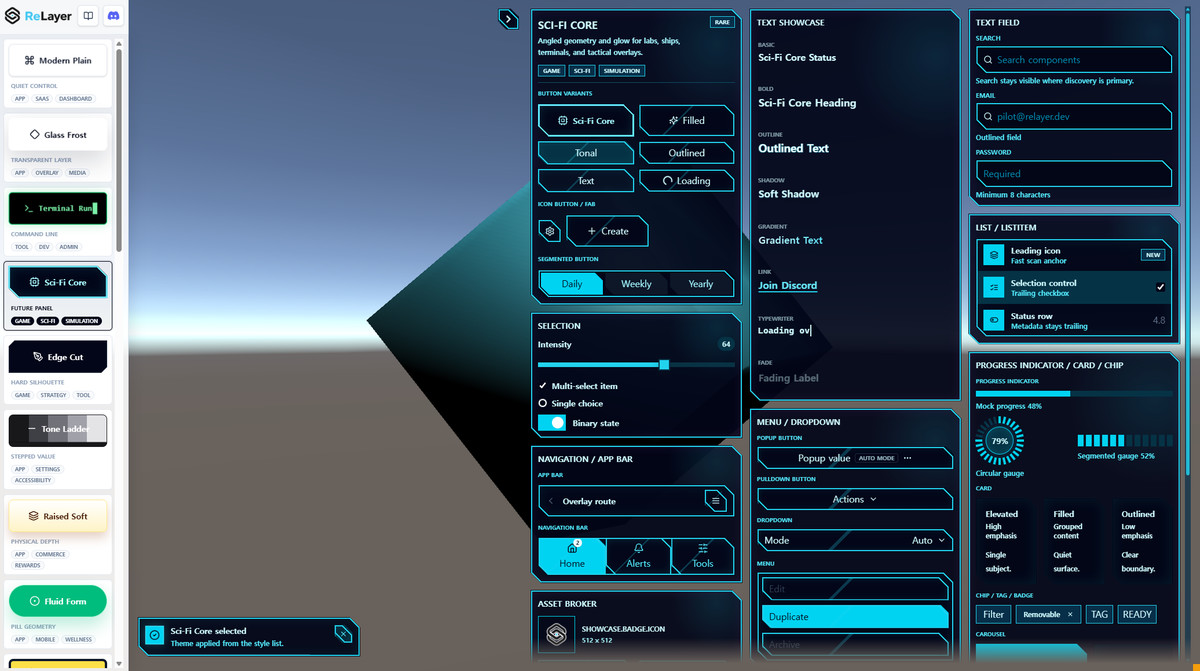 ReLayer - React UI Framework for Unity
