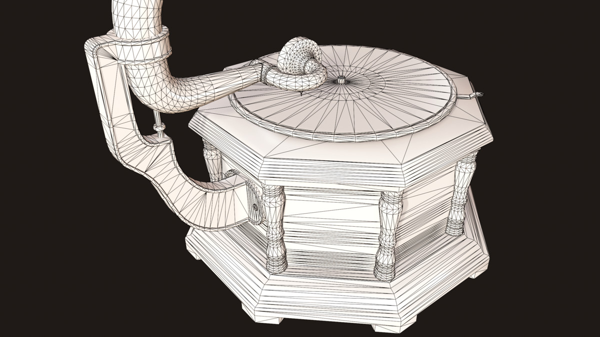 Vintage Gramophone (Animated)