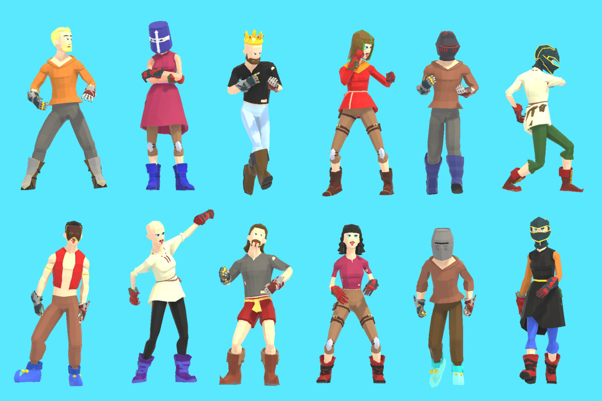 Stylized Fantasy Knight Characters