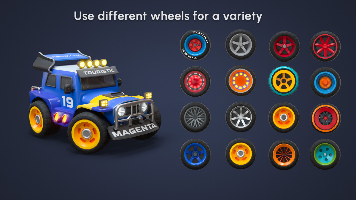 Modular Racing Cars - Low Poly 3D Models