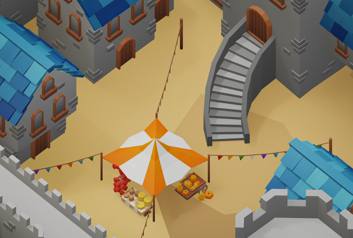 Low Poly Medieval Locations Pack