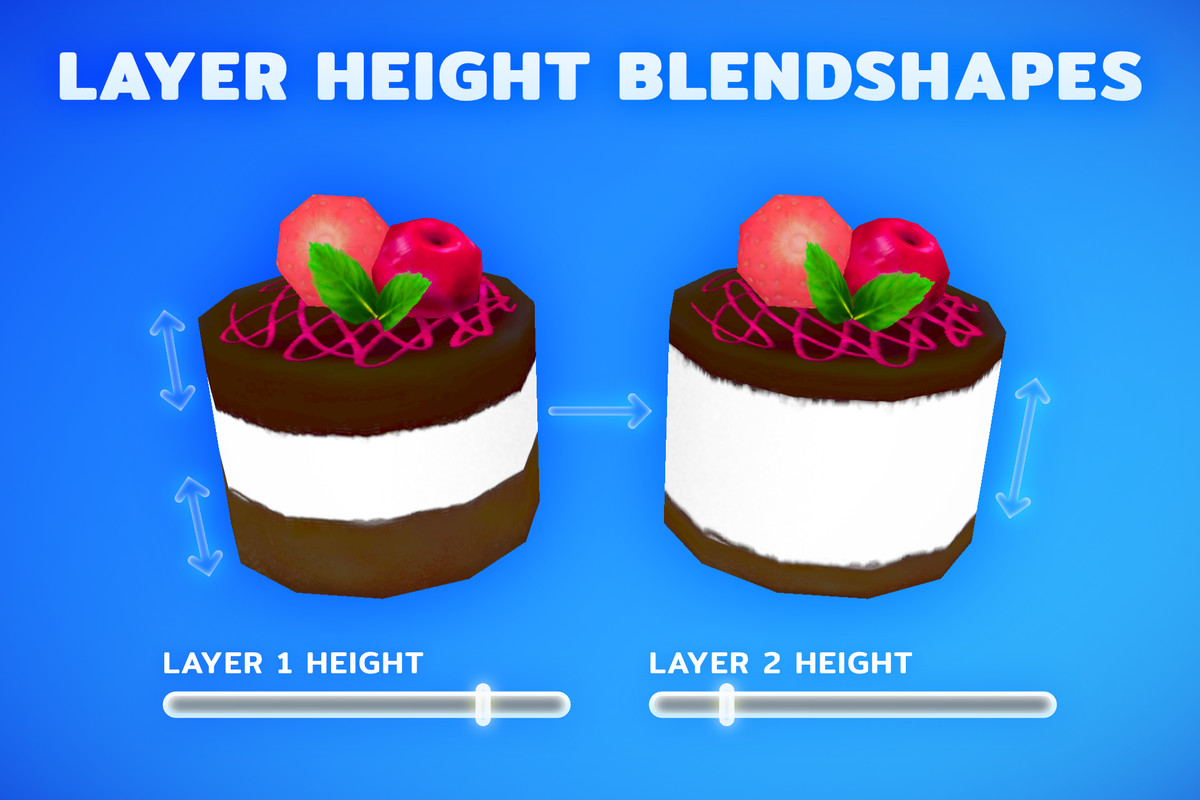 Modular Hand-Painted Dessert Pack – Customizable Low-Poly Bakery Food Props