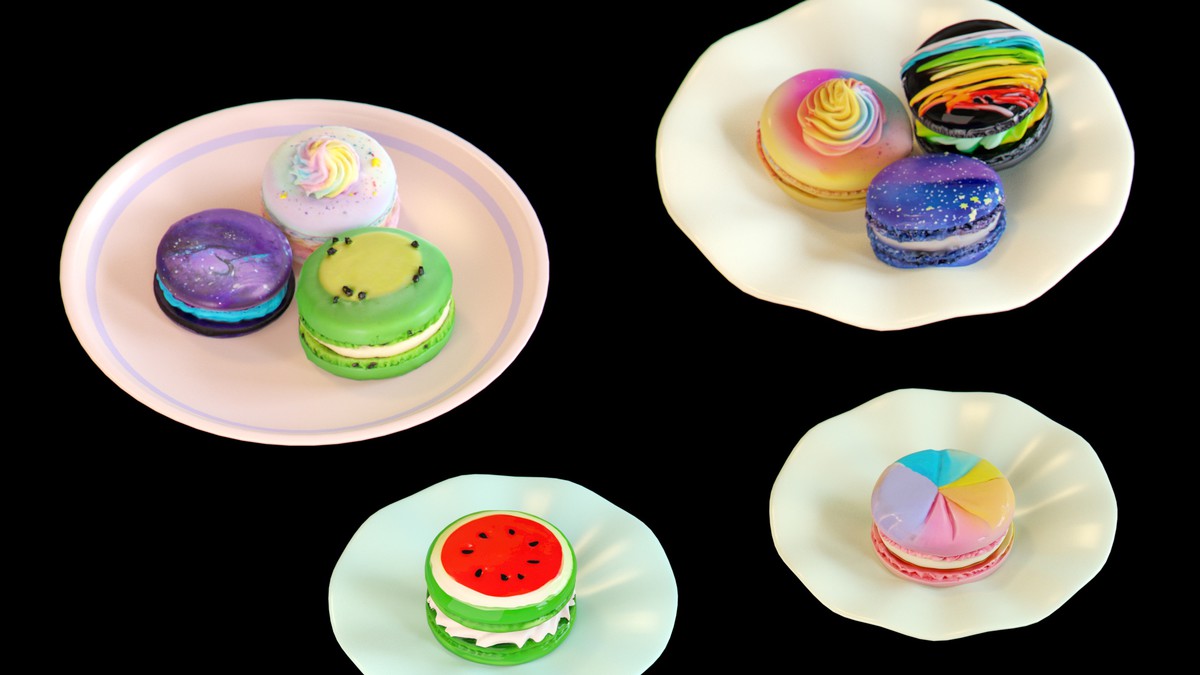 Sweet Dessert Asset Pack (Donuts, Cupcakes, Cake, Ice Cream, Candy)