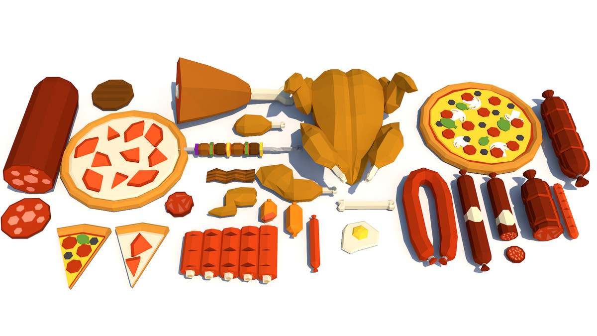 Low Poly Food