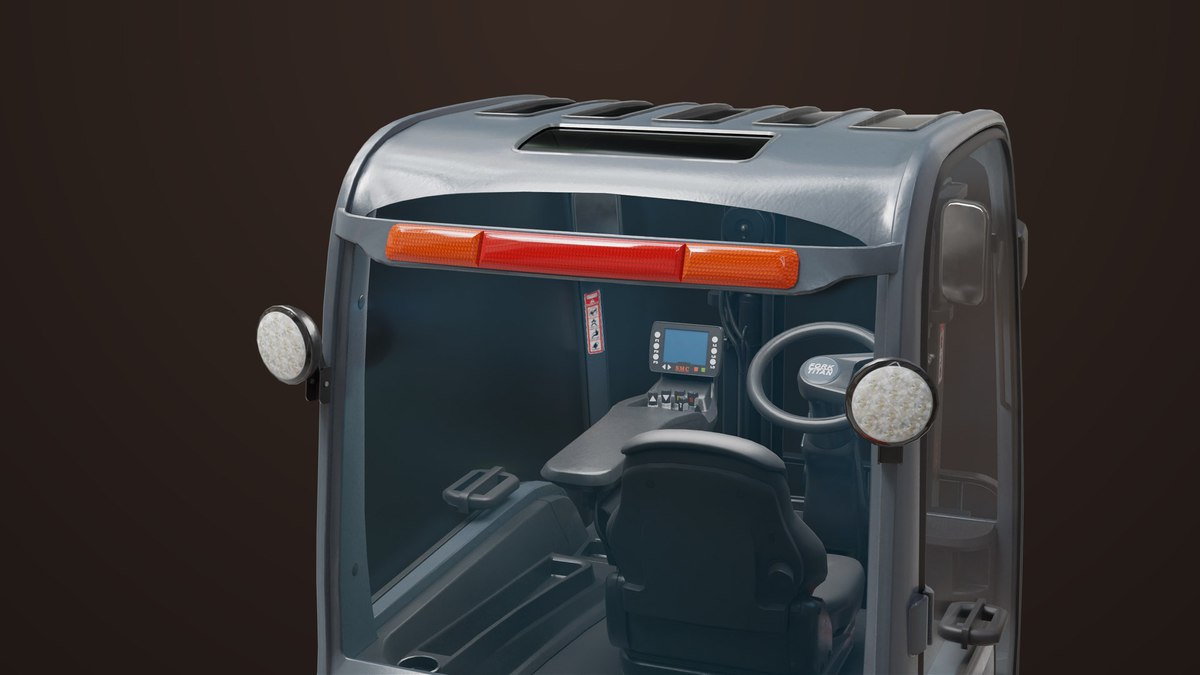 Forklift Truck 01 Orange URP HDRP Textures