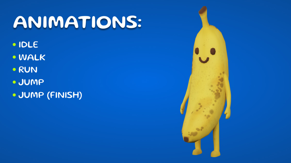 Banana Character Mobile Ready