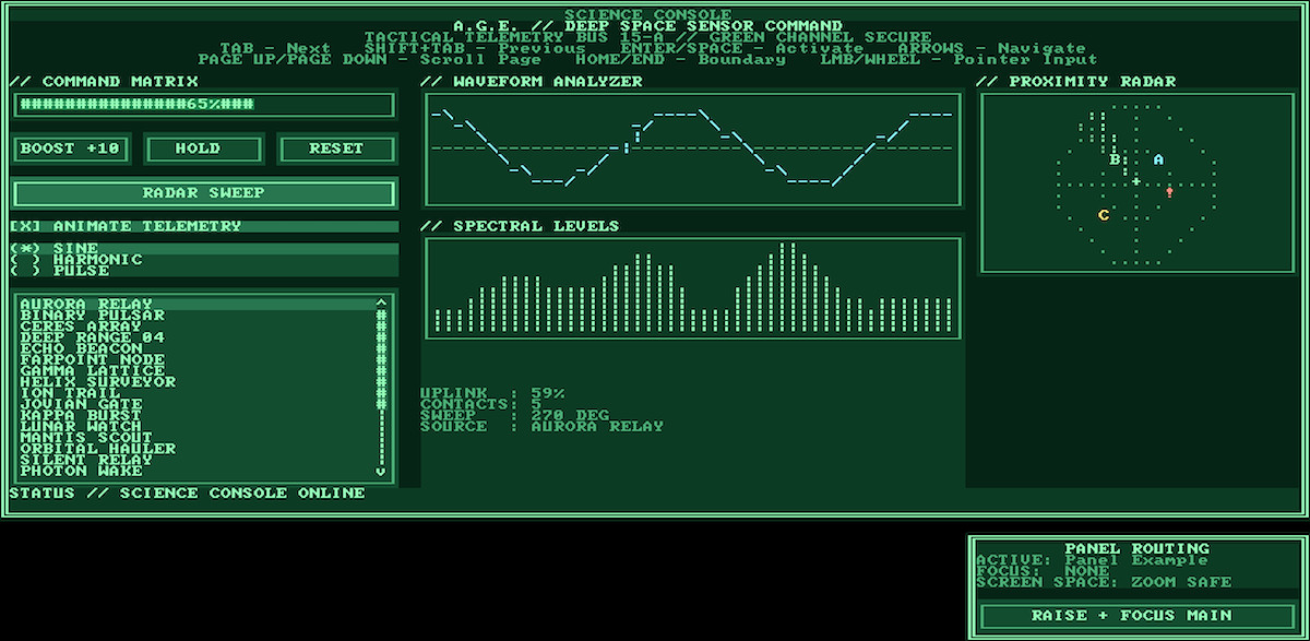 ASCII Game Engine