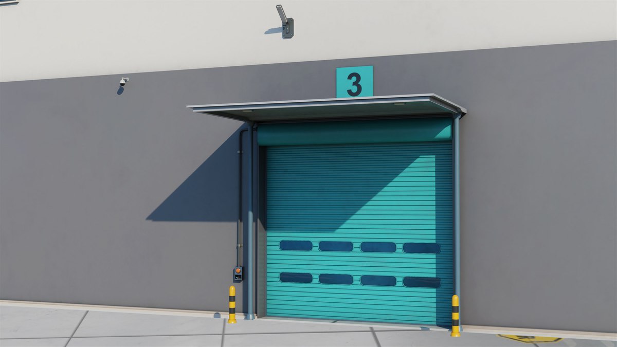 Logistic Cargo Warehouse Interior and Exterior URP HDRP Textures