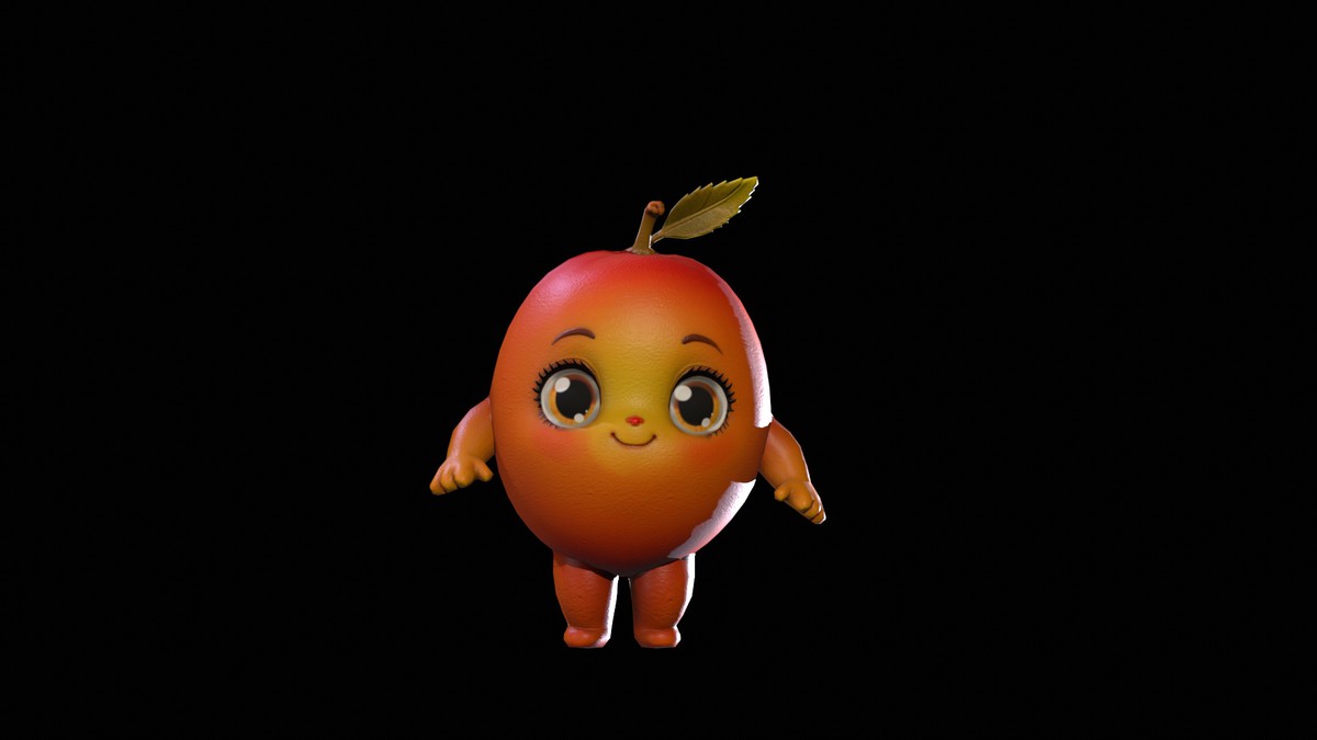 Chibi Fruit Peach