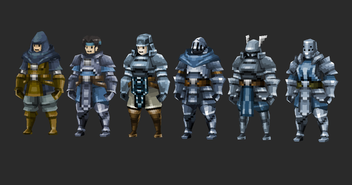 LowPoly Pixel Knight