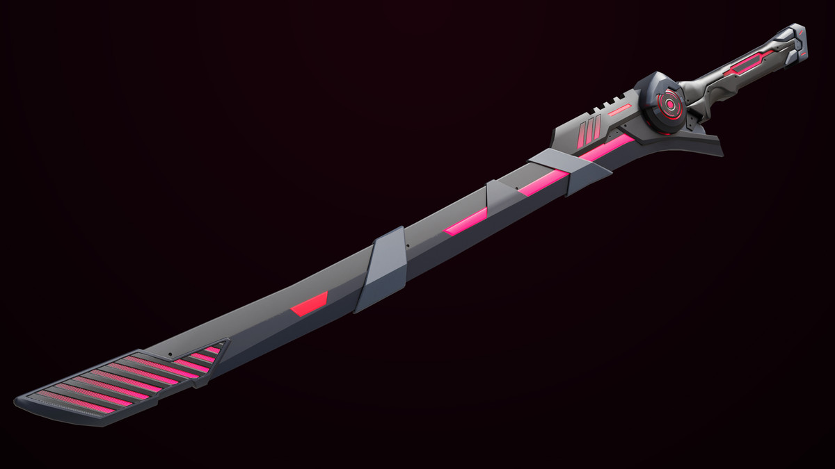 Sci Fi Sword 10 Red URP HDRP Textures