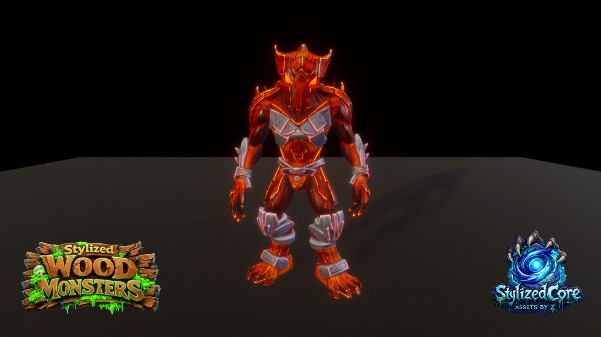 Stylized Wood Monster Pack 2 – Sentinel Variant (Animated, LOD, Skins)
