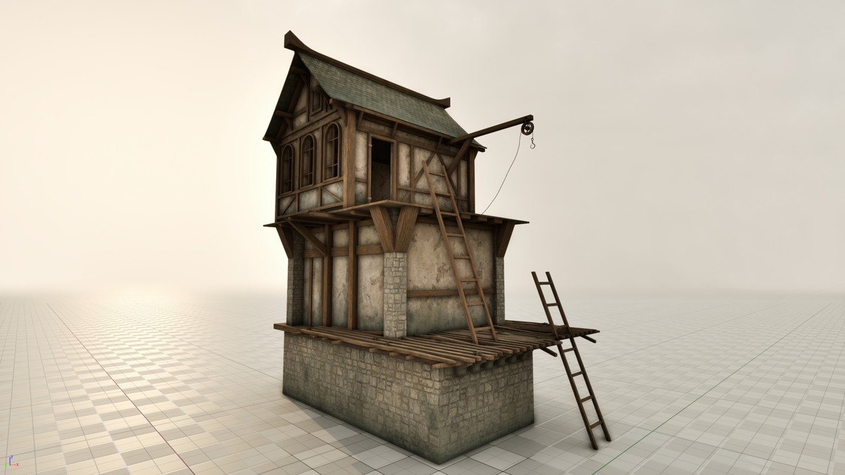 Medieval 3D Buildings Set